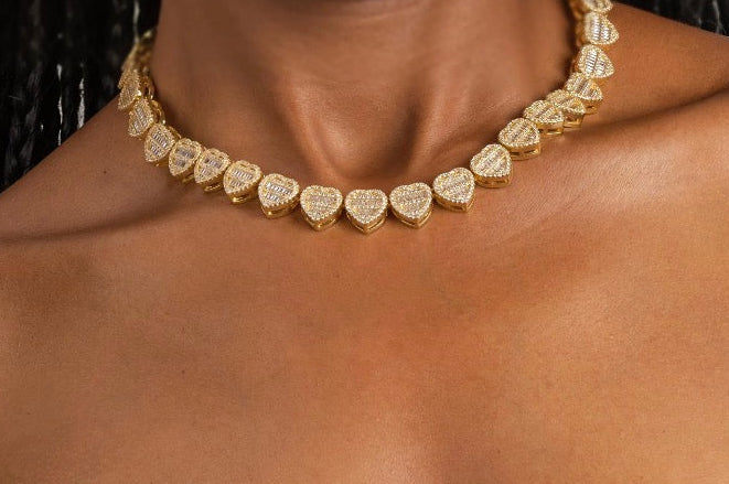 Iced Out Heart Necklace