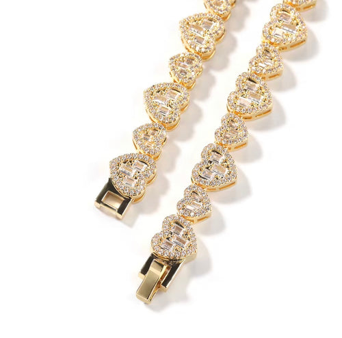 Iced Out Heart Necklace