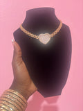 Pinka Heart Rolex Chain