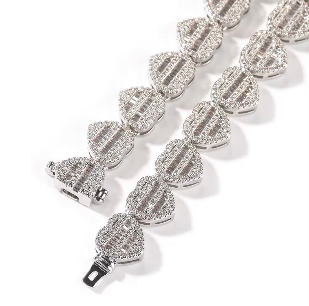 Iced Out Heart Necklace