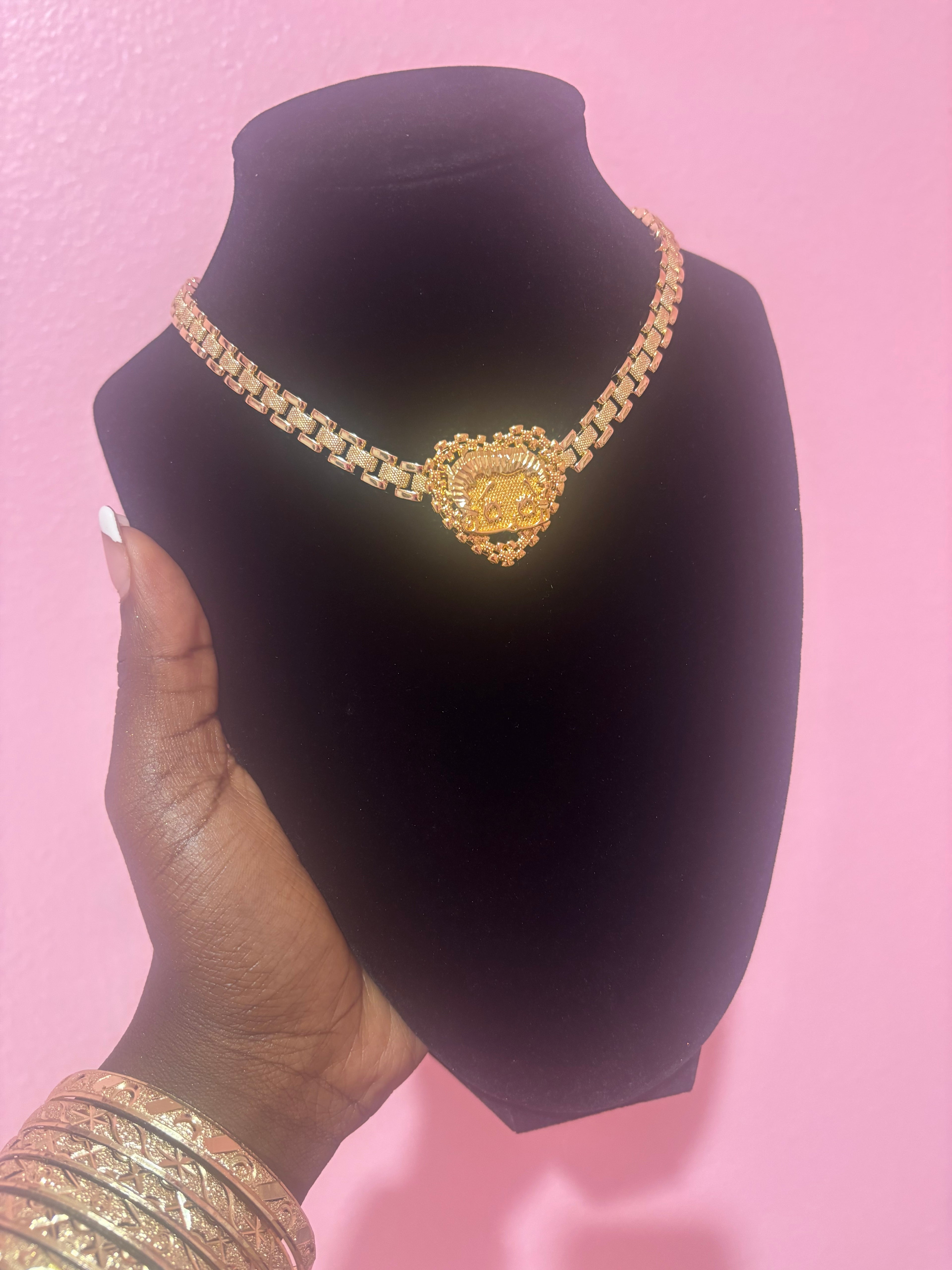 BB Rolex Heart Chain