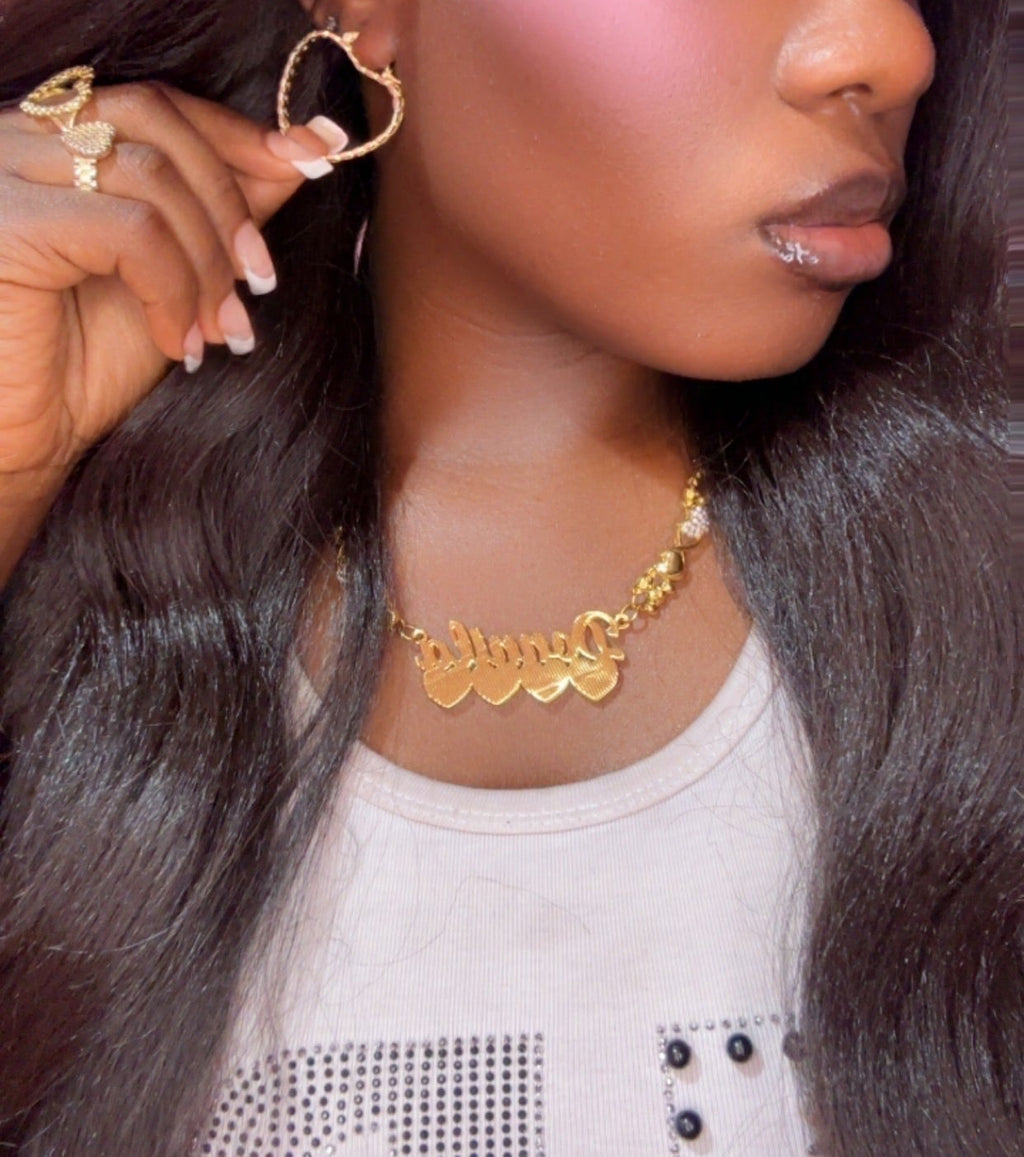 Lil Rolex Heart Hoops