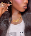 Lil Rolex Heart Hoops