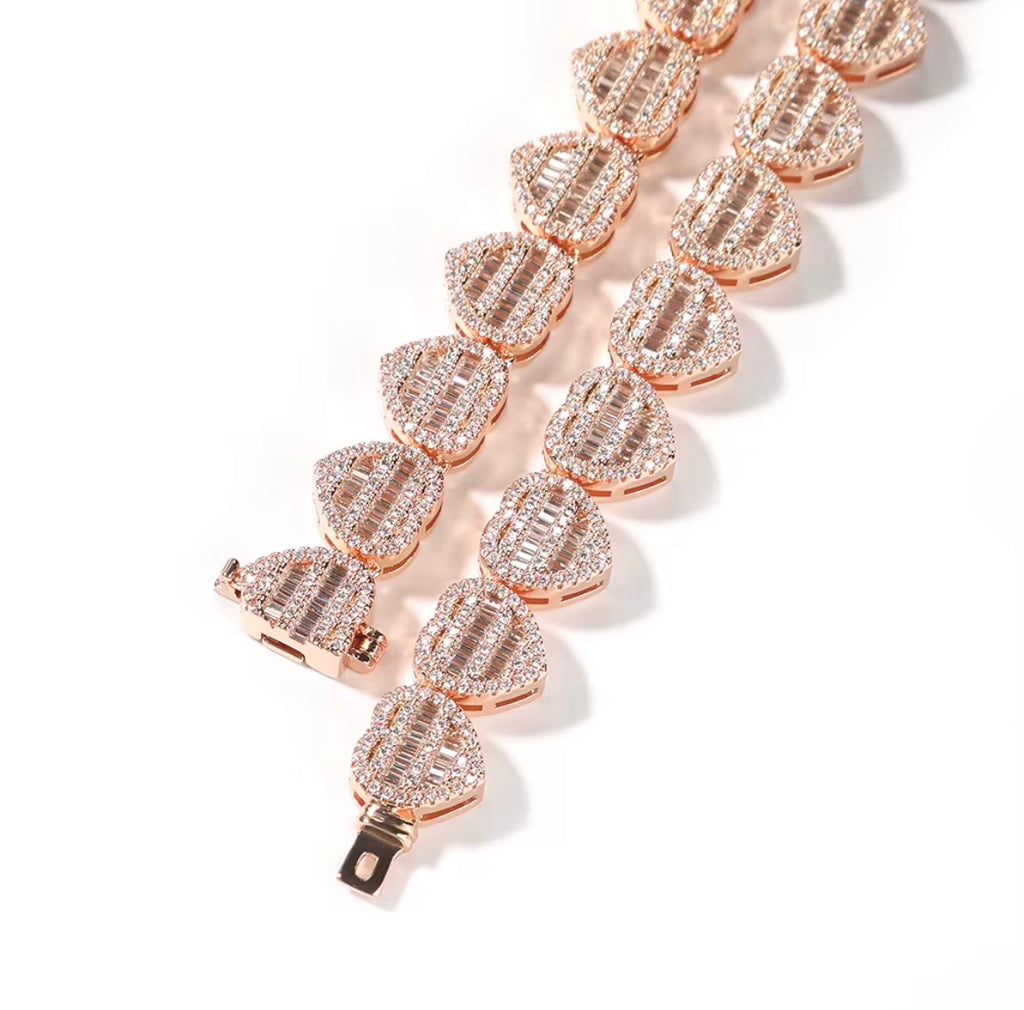 Iced Out Heart Necklace