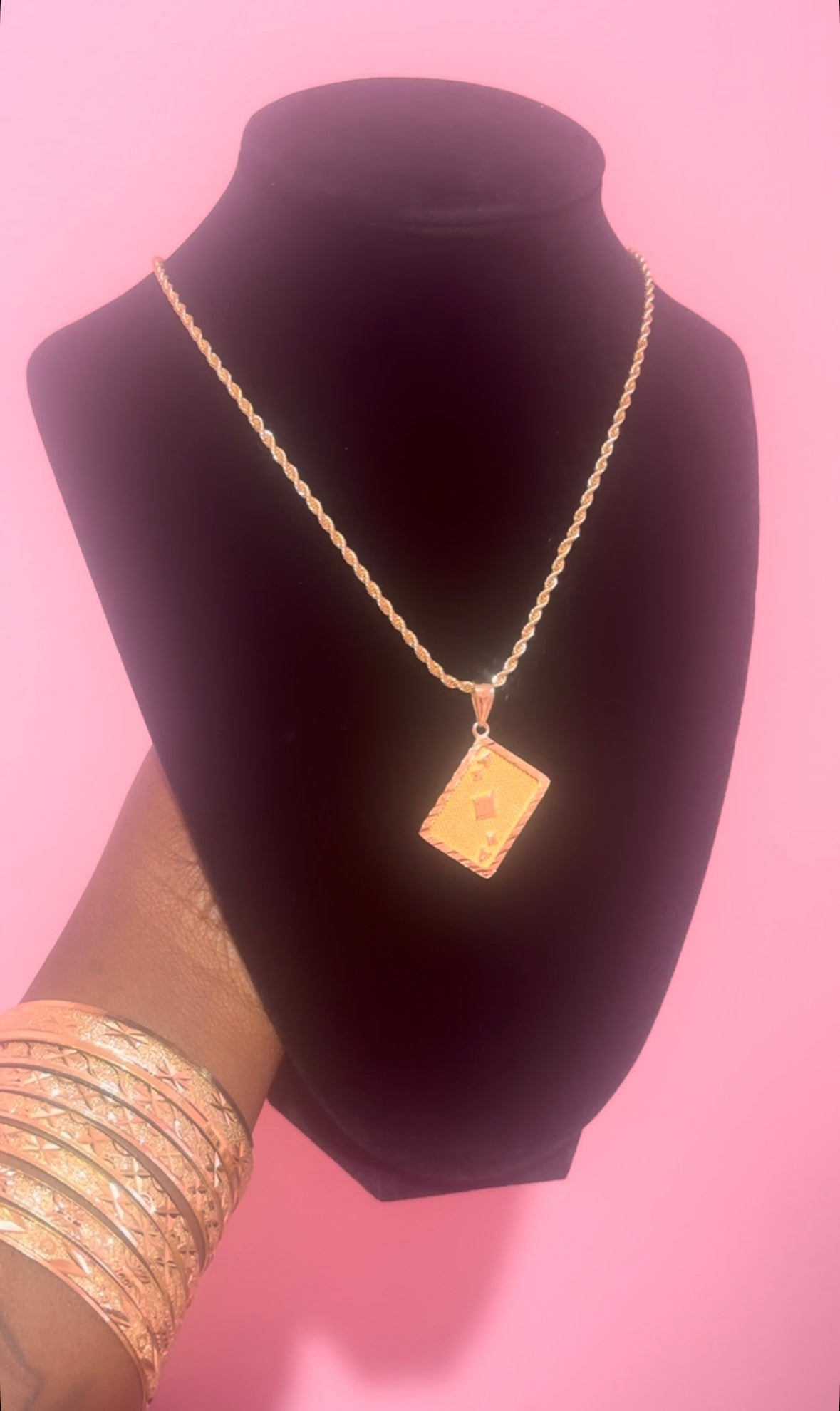 Card Rope Necklace