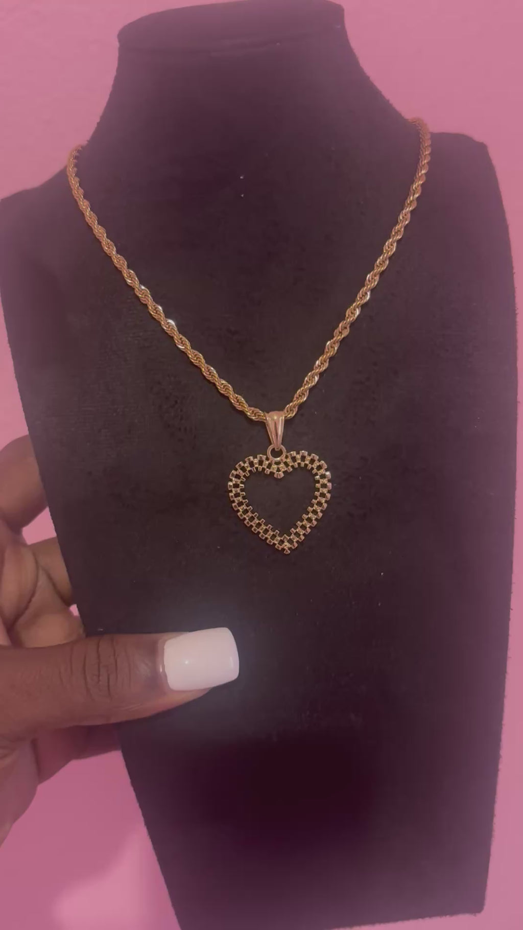 Rolex Heart Rope Necklace
