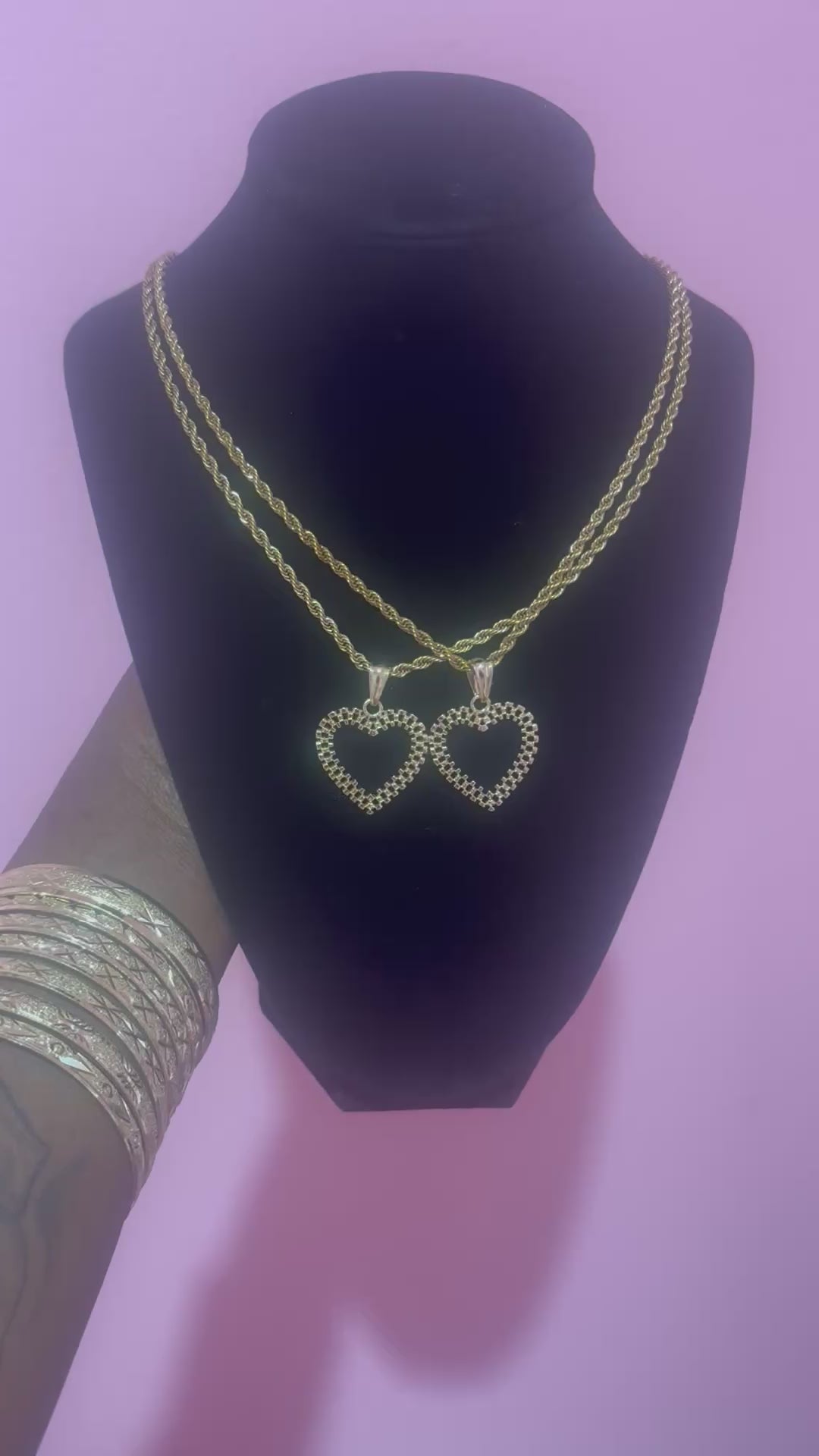 Rolex Heart Necklace